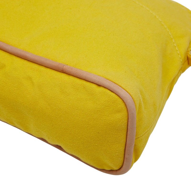 Hermes Bolide Pouch 25 Pouch Small Yellow Canvas Women Hermes