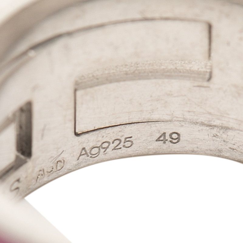 Hermes Move Ashe Ring #49 Sv925 Silver Ladies Hermes
