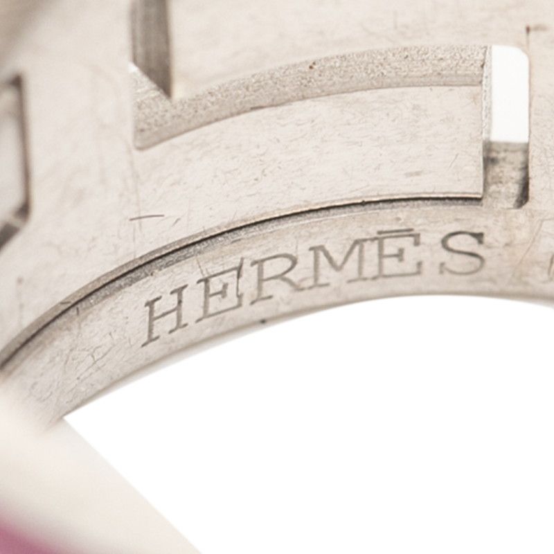 Hermes Move Ashe Ring #49 Sv925 Silver Ladies Hermes