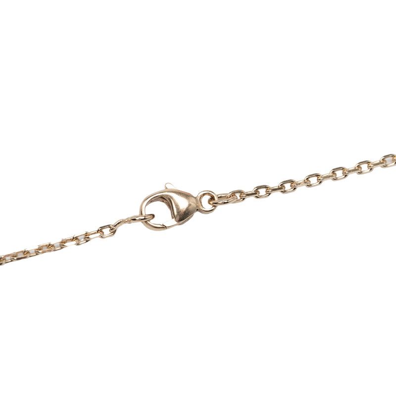 Hermes Amulet Padlock PM Pendant Necklace Gold Brown Plated Buffalo Horn Ladies