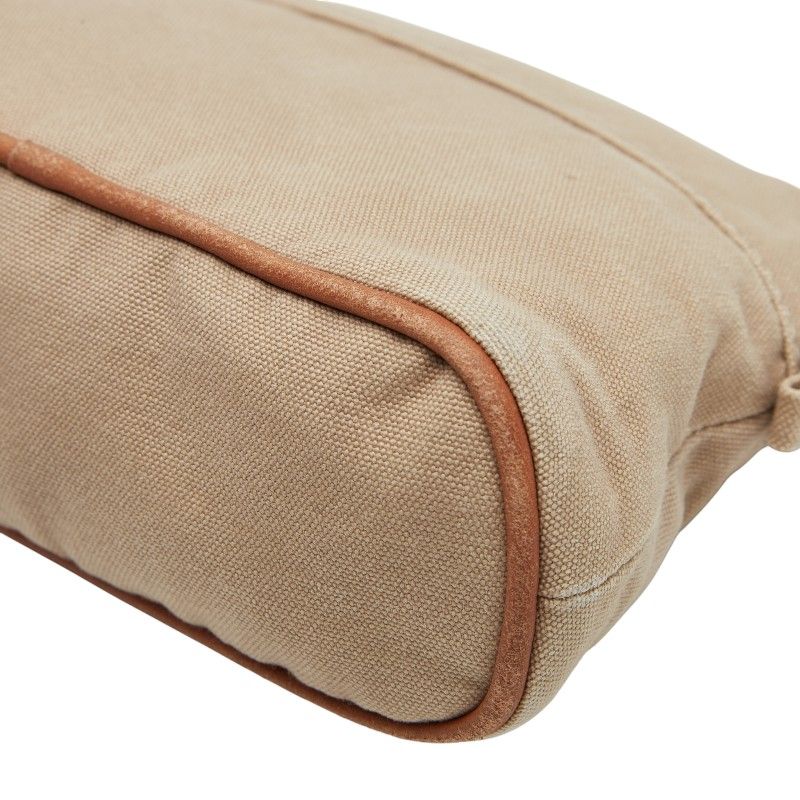 Hermes Bolide Pouch 20 Beige Canvas Women Hermes