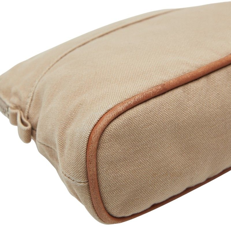 Hermes Bolide Pouch 20 Beige Canvas Women Hermes