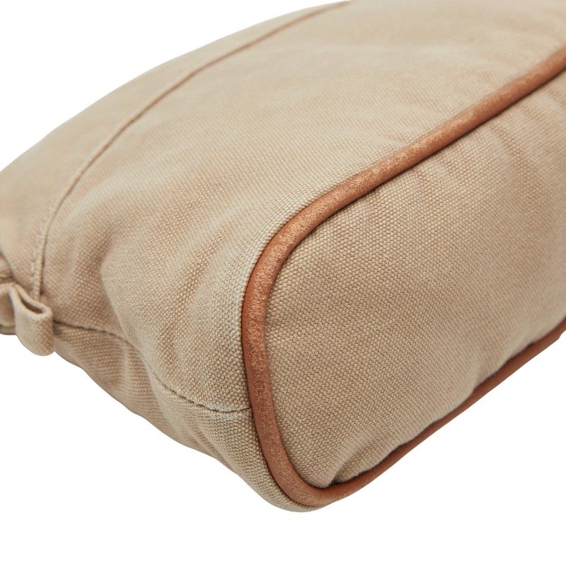 Hermes Bolide Pouch 20 Beige Canvas Women Hermes