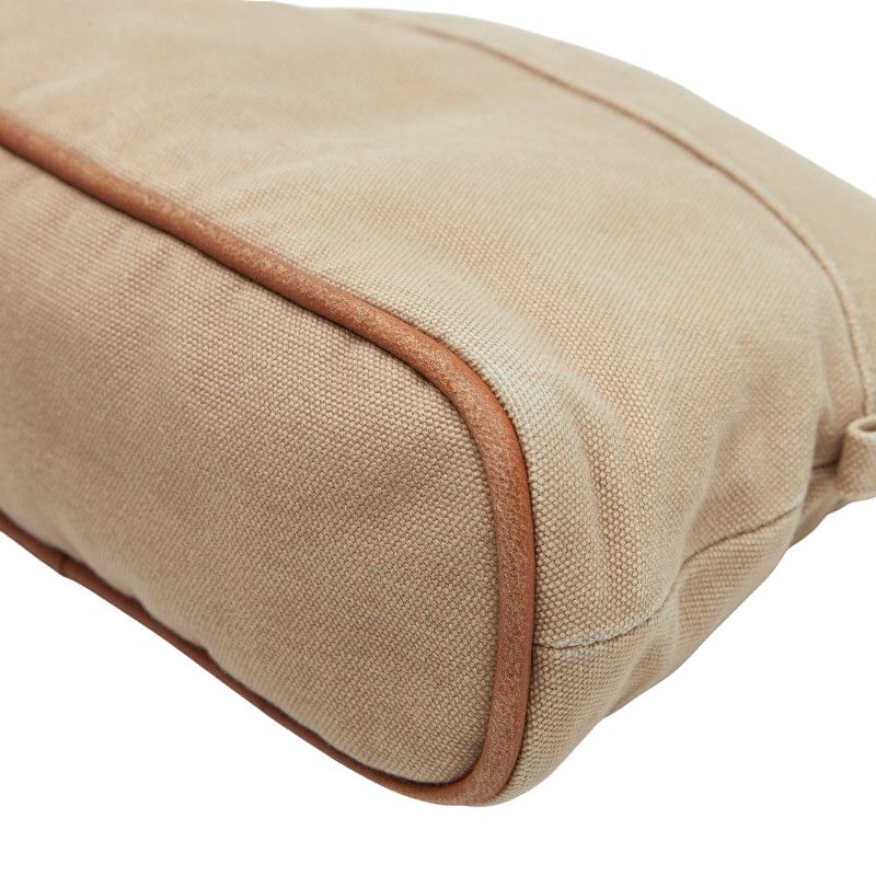 Hermes Bolide Pouch 20 Beige Canvas Women Hermes