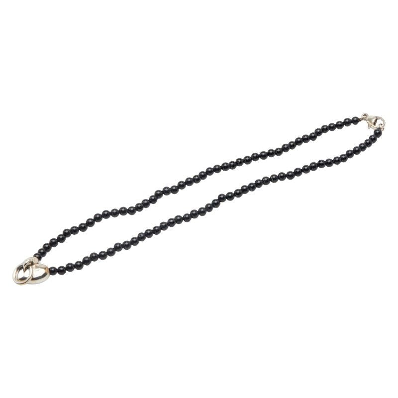 Tiffany & Co Heart Knock Silver Black Sv925 Silver Onyx Ladies Tiffany & Co