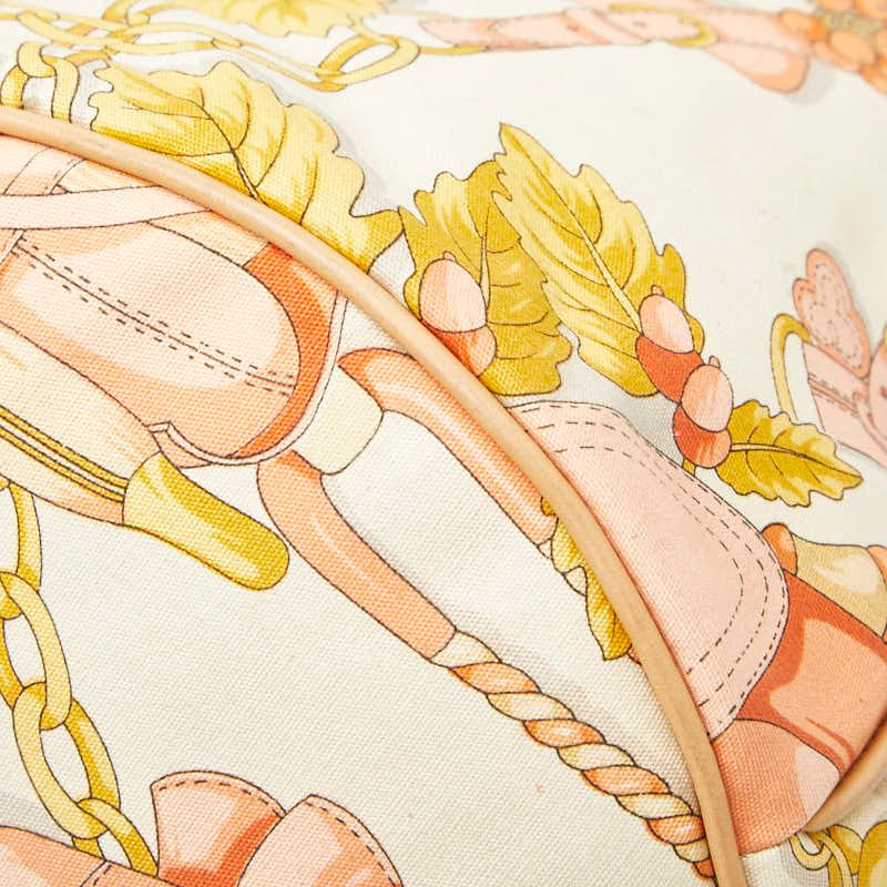 Loewe Anagram Botanical Motif Shoulder Tote Shoulder Bag Beige Multicolor