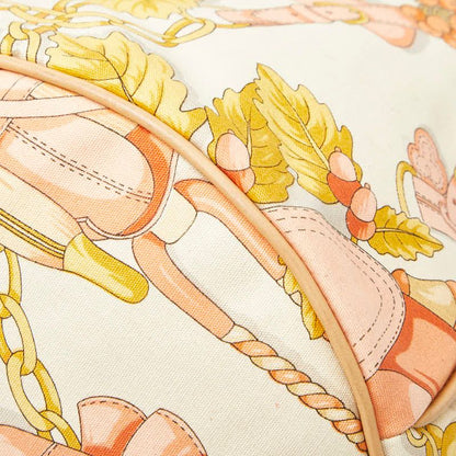 Loewe Anagram Botanical Motif Shoulder Tote Shoulder Bag Beige Multicolor