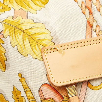 Loewe Anagram Botanical Motif Shoulder Tote Shoulder Bag Beige Multicolor
