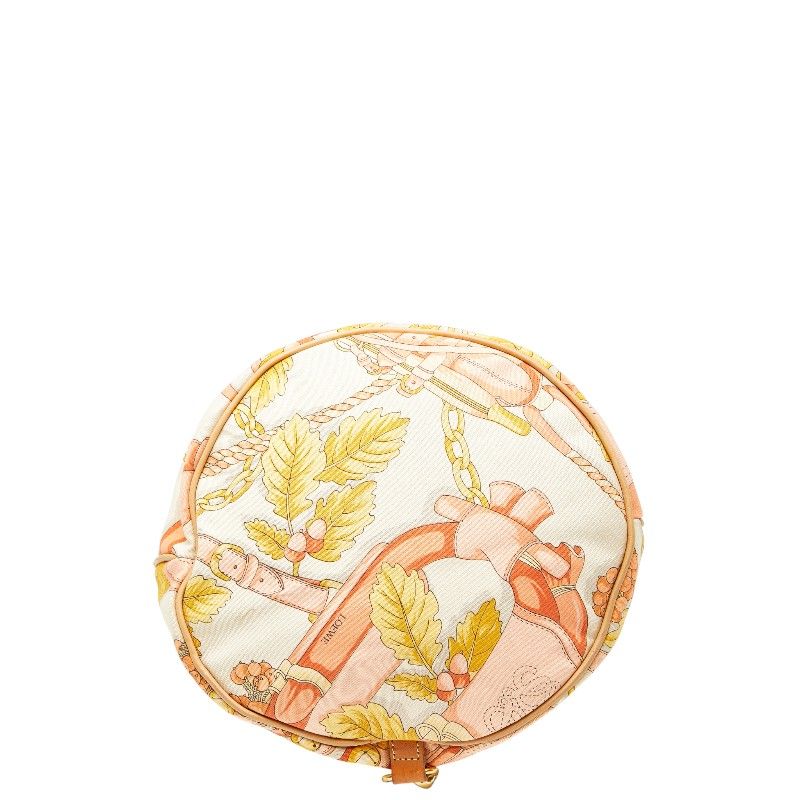 Loewe Anagram Botanical Motif Shoulder Tote Shoulder Bag Beige Multicolor