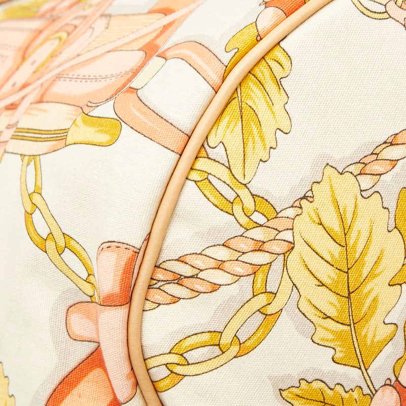 Loewe Anagram Botanical Motif Shoulder Tote Shoulder Bag Beige Multicolor