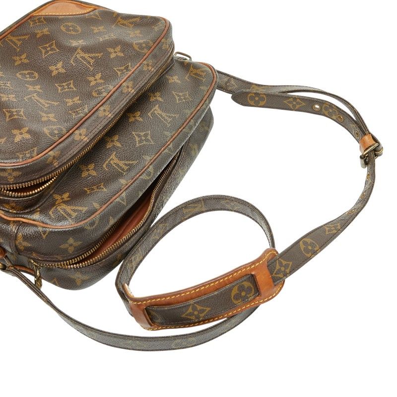 Louis Vuitton Monogram Nile Crossbody Shoulder Bag M45244 Brown PVC Leather