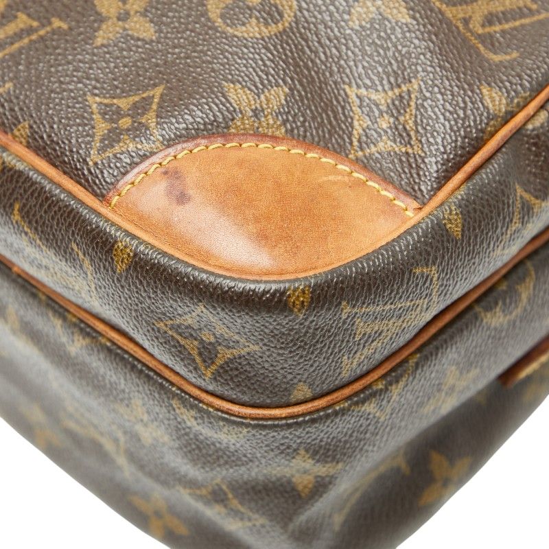 Louis Vuitton Monogram Nile Crossbody Shoulder Bag M45244 Brown PVC Leather