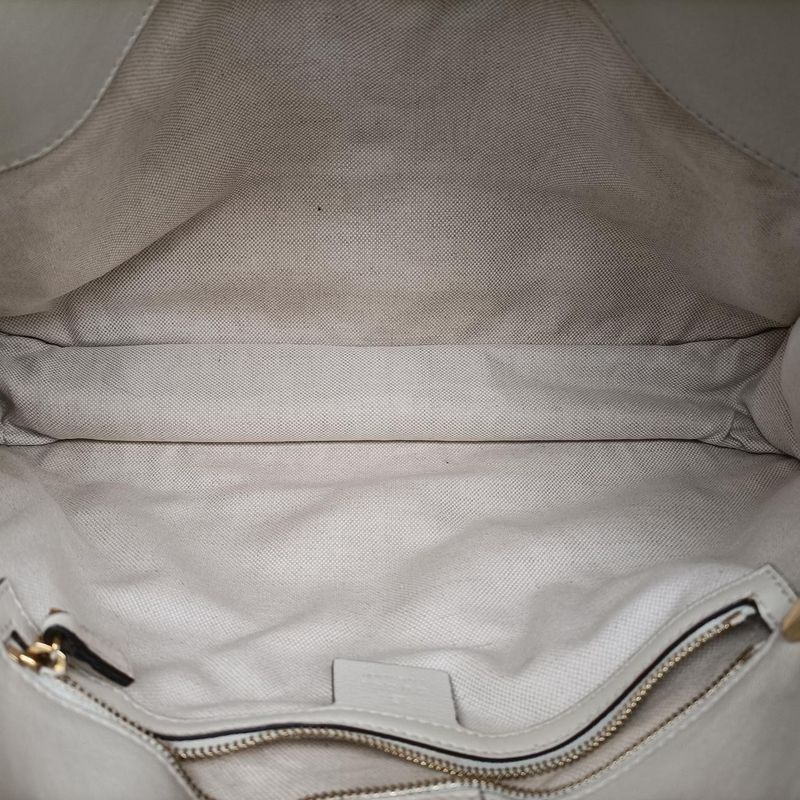 Gucci Horsebit 1955 Beige And White Canvas And Leather 621144 G033152077