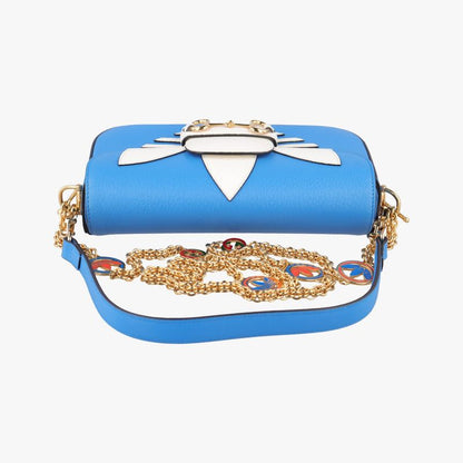 Gucci Adidas Collaboration Horsebit Blue And White Leather 722009 F039665729