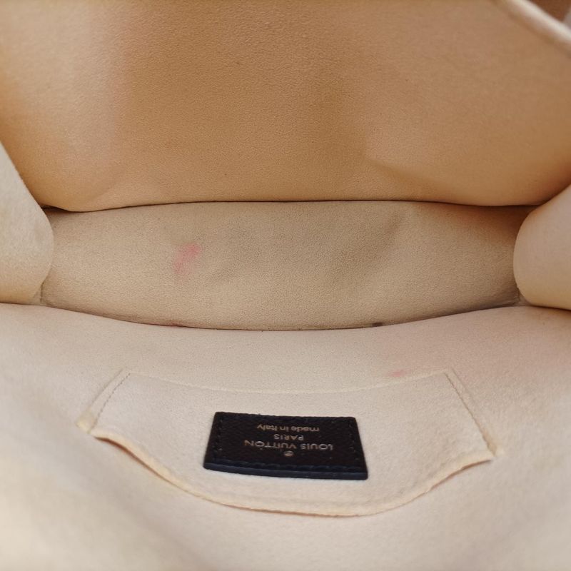 Louis Vuitton Dauphine MINI Navy And Multicolor Leather M55454 Fo2109 IC Chip