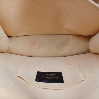 Louis Vuitton Dauphine MINI Navy And Multicolor Leather M55454 Fo2109 IC Chip