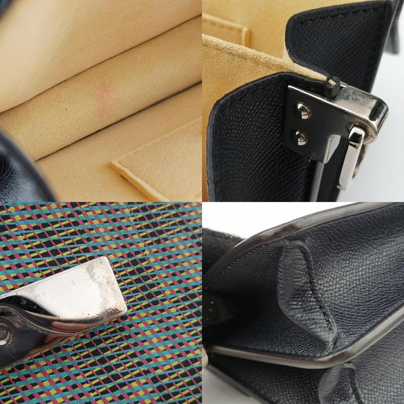 Louis Vuitton Dauphine MINI Navy And Multicolor Leather M55454 Fo2109 IC Chip