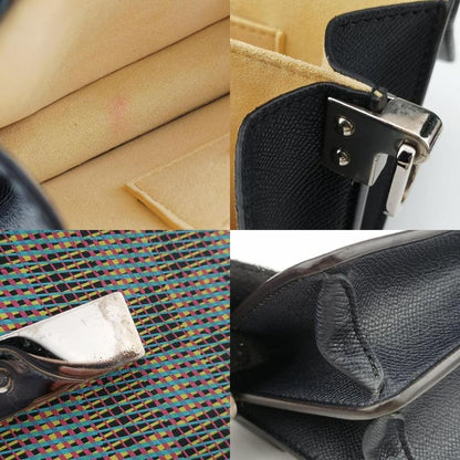 Louis Vuitton Dauphine MINI Navy And Multicolor Leather M55454 Fo2109 IC Chip