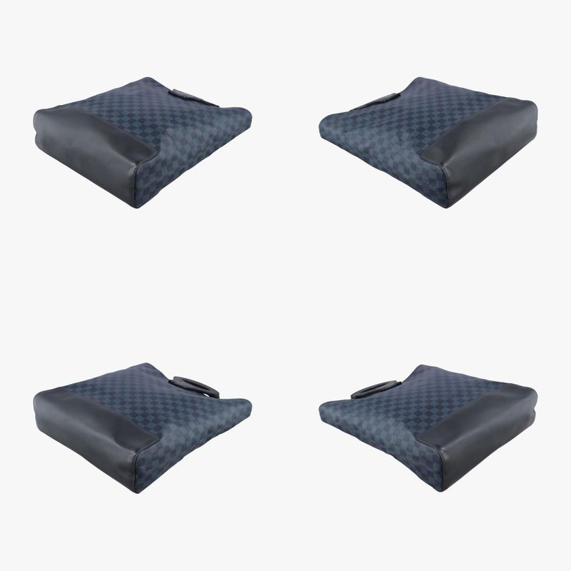Louis Vuitton Damier Cobalt Tote NS Black And Navy Damier Cobalt N51100 Ba2154