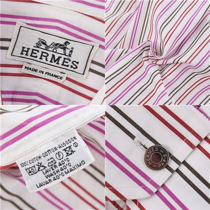 Hermes Shirt Long Sleeve Long Sleeve Stripe Serie Bo