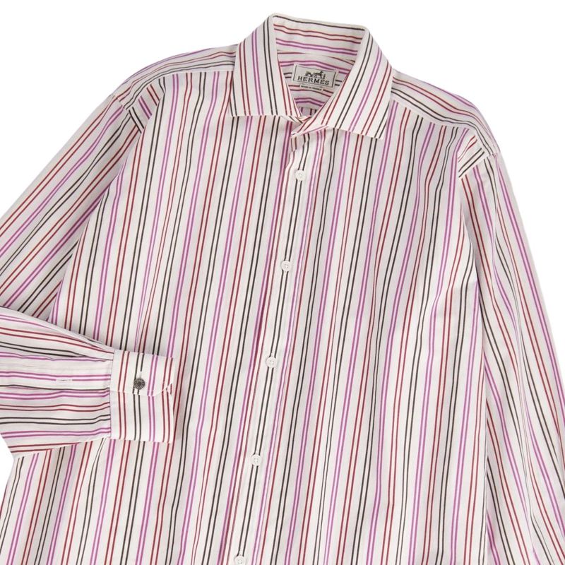 Hermes Shirt Long Sleeve Long Sleeve Stripe Serie Bo