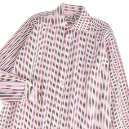 Hermes Shirt Long Sleeve Long Sleeve Stripe Serie Bo