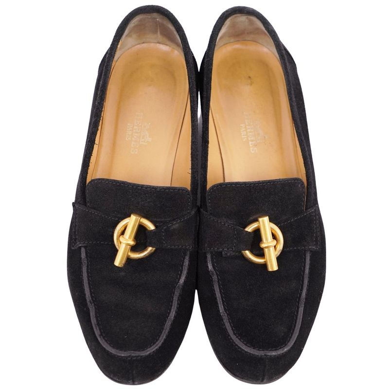 Hermes Loafer Moccasins Chaine D'ancre Hardware Grenat