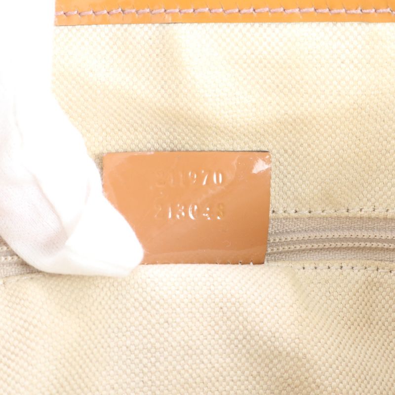 Gucci GG Canvas Sherry Line Jolie 211970 Leather Tote Bag Shoulder A4 Ladies