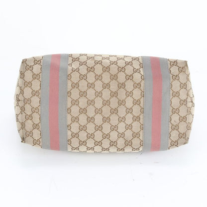 Gucci GG Canvas Sherry Line Jolie 211970 Leather Tote Bag Shoulder A4 Ladies