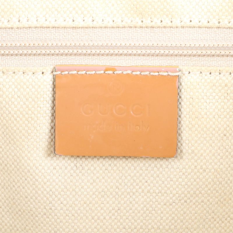 Gucci GG Canvas Sherry Line Jolie 211970 Leather Tote Bag Shoulder A4 Ladies