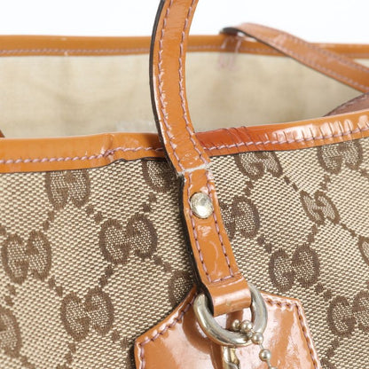 Gucci GG Canvas Sherry Line Jolie 211970 Leather Tote Bag Shoulder A4 Ladies