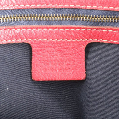 Gucci GG Canvas Sherry Line 139260 Leather Tote Bag Shoulder Hand A4 Ladies REM