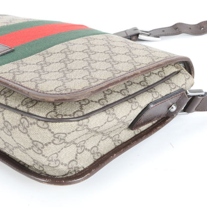 Gucci GG Supreme Sherry Line 180692 Leather Shoulder Bag Crossbody Messenger