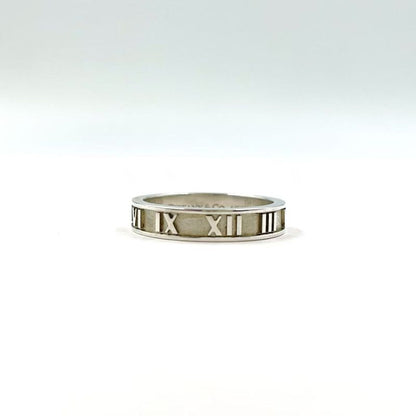 Tiffany & Co Atlas 925 Engraved Ag925 Silver Ring