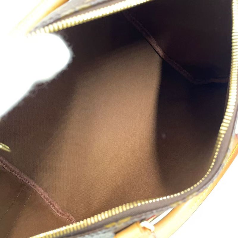 Louis Vuitton Speedy 30 Monogram Leather X PVC Brown Handbag Gold M41112