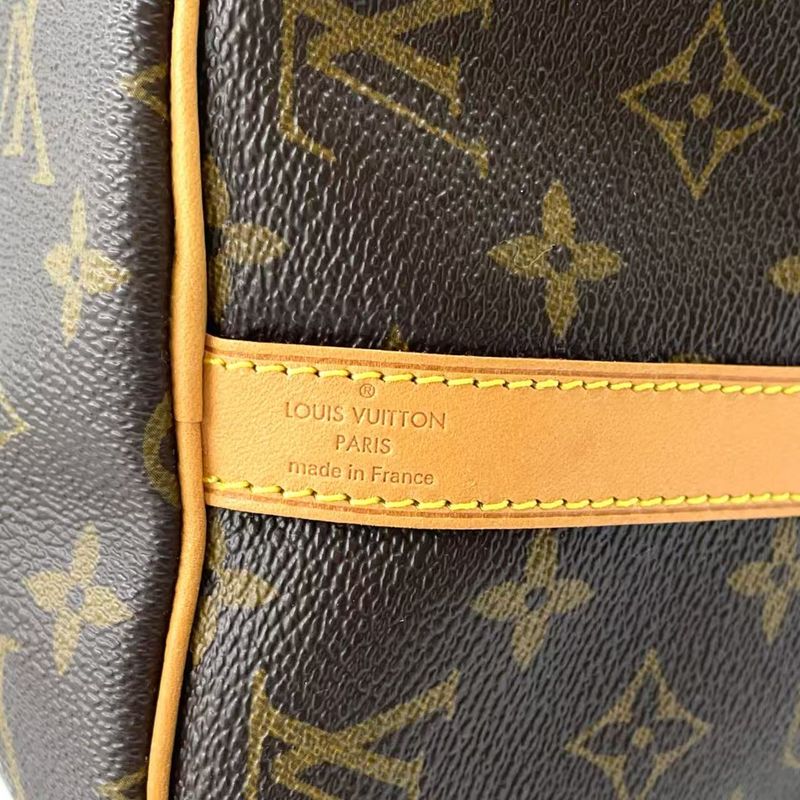 Louis Vuitton Speedy 30 Monogram Leather X PVC Brown Handbag Gold M41112