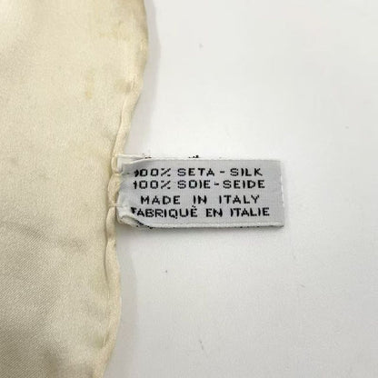 Chanel Coco Mark Silk Beige Scarf