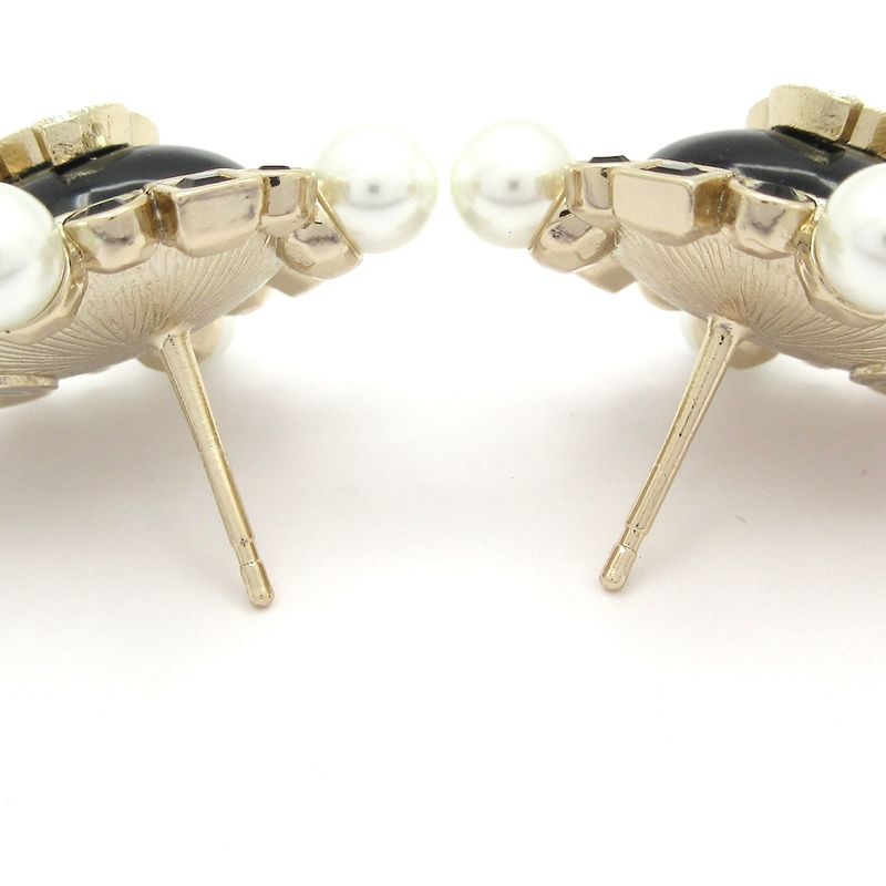 Chanel Earrings - Gold X Black X Multi