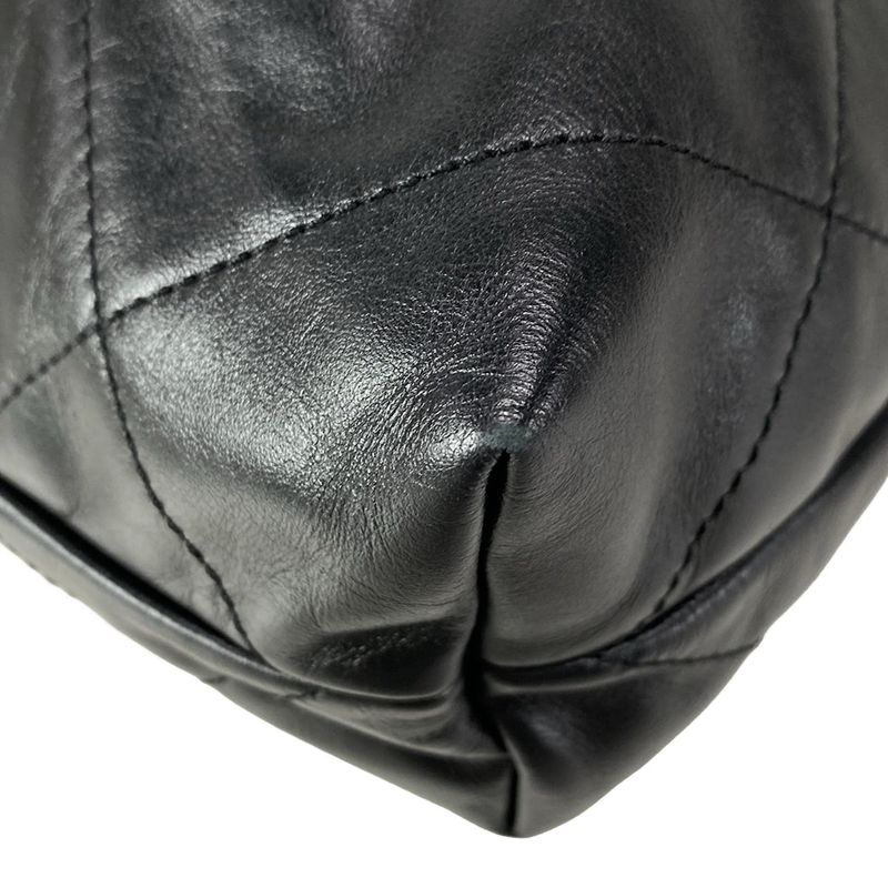 Chanel Shoulder Bag Chanel 22 Small Handbag As3260 Black Mattogo Old Hardware /