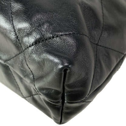 Chanel Shoulder Bag Chanel 22 Small Handbag As3260 Black Mattogo Old Hardware /