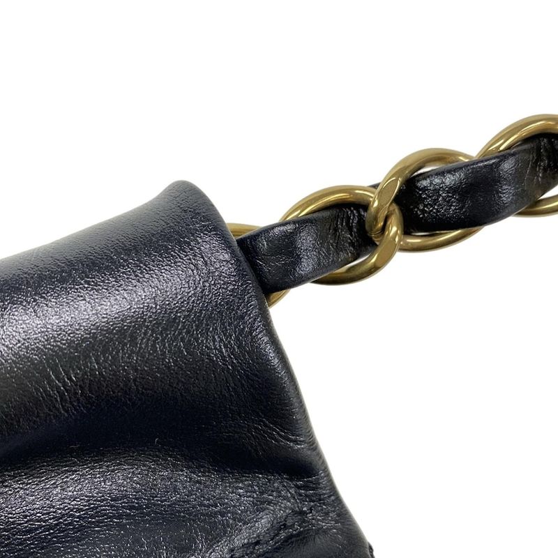 Chanel Shoulder Bag Chanel 22 Small Handbag As3260 Black Mattogo Old Hardware /