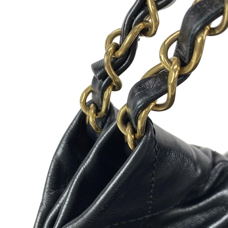 Chanel Shoulder Bag Chanel 22 Small Handbag As3260 Black Mattogo Old Hardware /