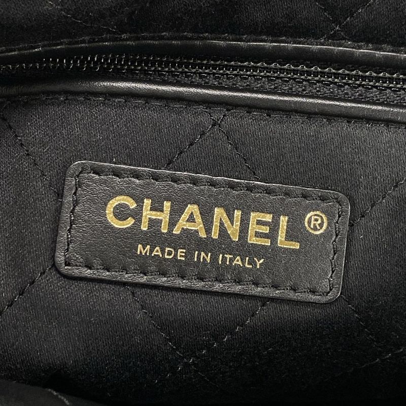 Chanel Shoulder Bag Chanel 22 Small Handbag As3260 Black Mattogo Old Hardware /