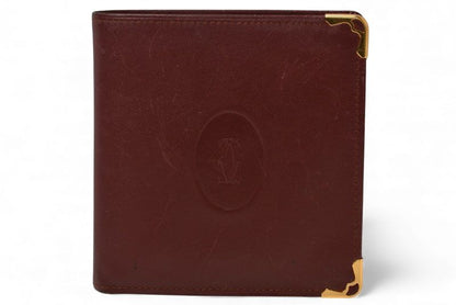 Cartier Fold Wallet Vintage Cartier Men's Must De Cartier Bordeaux 73184192