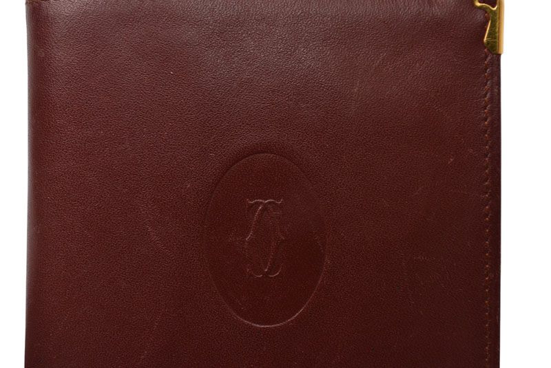 Cartier Fold Wallet Vintage Cartier Men's Must De Cartier Bordeaux 73184192