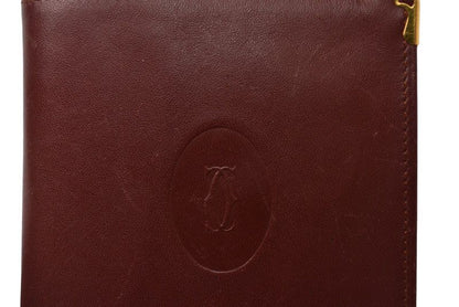 Cartier Fold Wallet Vintage Cartier Men's Must De Cartier Bordeaux 73184192