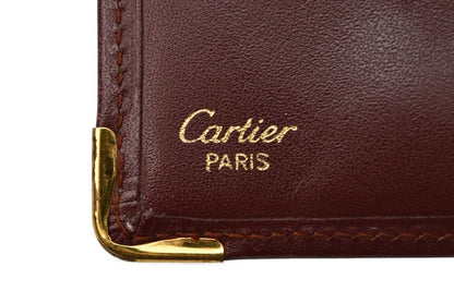 Cartier Fold Wallet Vintage Cartier Men's Must De Cartier Bordeaux 73184192