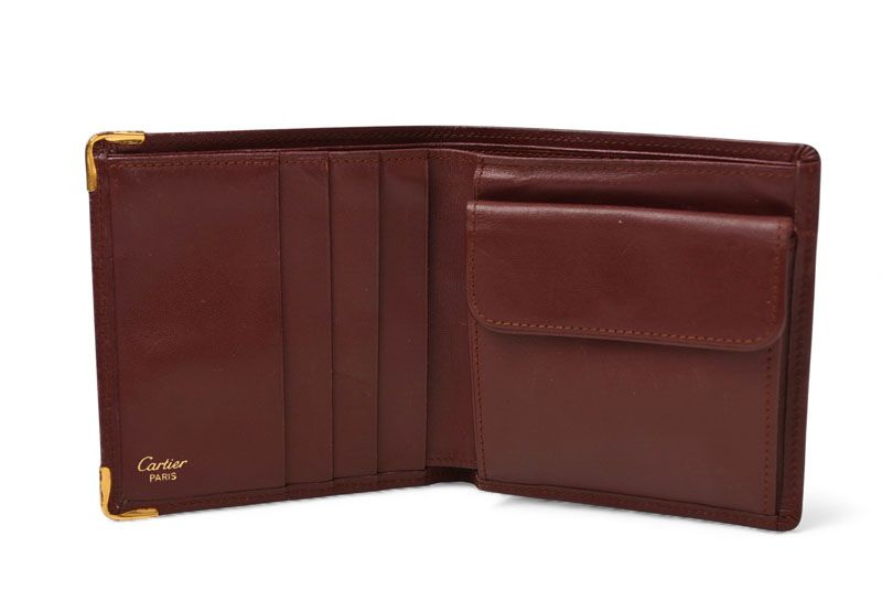 Cartier Fold Wallet Vintage Cartier Men's Must De Cartier Bordeaux 73184192