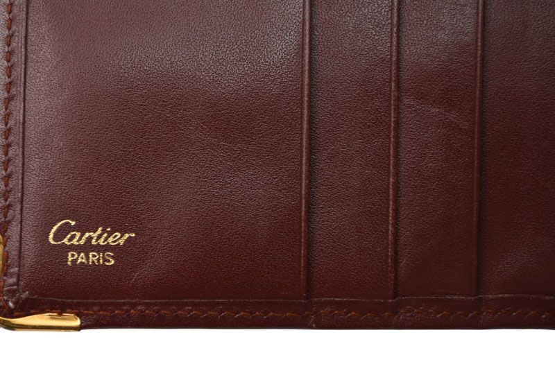 Cartier Fold Wallet Vintage Cartier Men's Must De Cartier Bordeaux 73184192