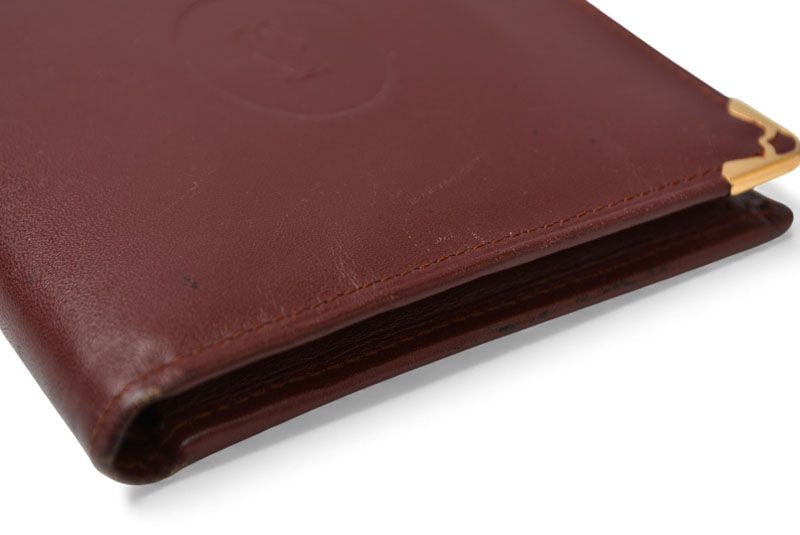 Cartier Fold Wallet Vintage Cartier Men's Must De Cartier Bordeaux 73184192